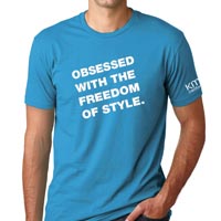 Obsessed Mens Tee - Turquoise